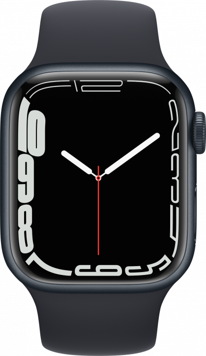 Смарт-часы Apple Watch Series 7 GPS 41 мм, темная ночь (США)